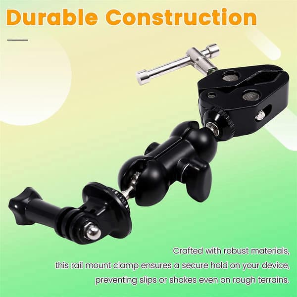 Motorcycle Bicycle Mount Clamp Universal Mount DSLR Camera Magic Arm for Action Cameras