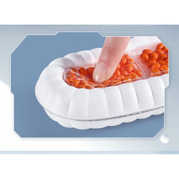 Luftpudrede indlægssåler, orange, XXL, åndbare, stødabsorberende til sneakers og støvler