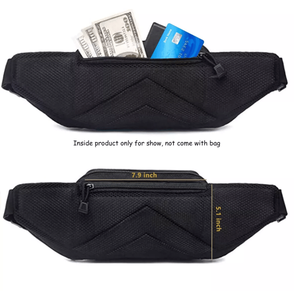 Taljetaske Udendørs 800D Oxford-Nylon Sort