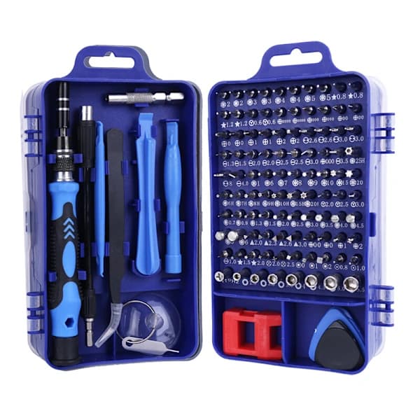 115-in-1 Magnetic Precision Screwdriver Bit Set for Computer and Phone Repair, Blue Blue