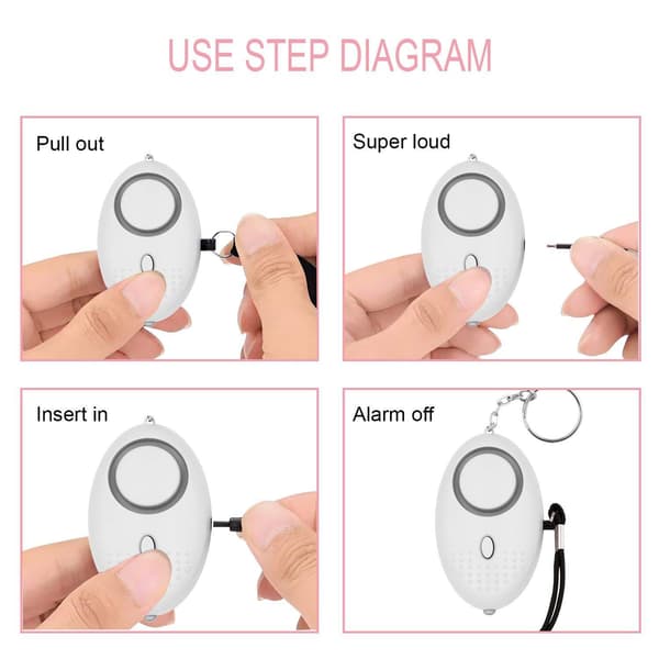 Personal Safety Alarm 8-pack 140dB