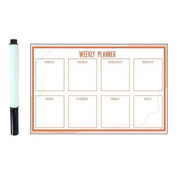 1 Set Reusable Whiteboard Home Weekly Calendar Whiteboard Office Whiteboard