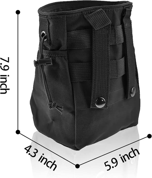 1 Piece Zipper Magazine Dump Pouch Bag, Small Recycling Bag