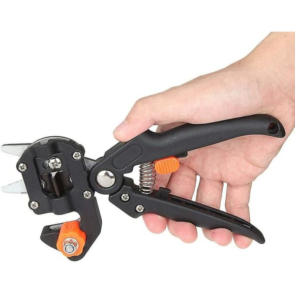Professional Grafting Shears with 3 Replaceable Blades (V, Ω, U) & 5 Film Tapes, Ideal for Fruit Trees and Vines
