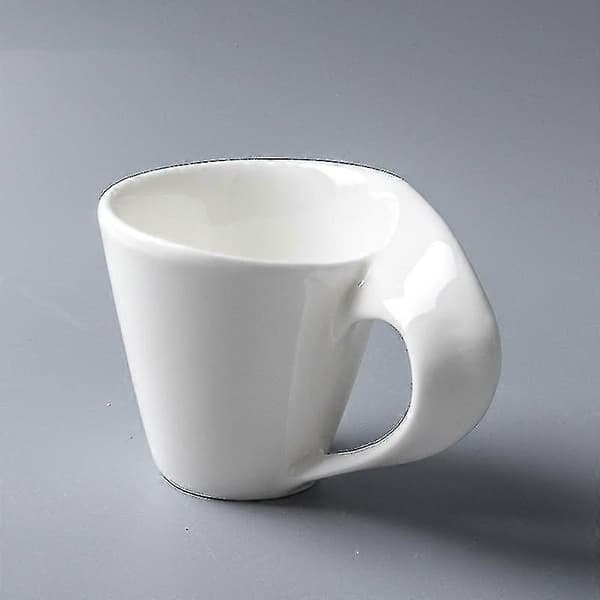 Bølgeformet kaffekopp Kaffebar Ren hvit kaffekopp Gavekopp