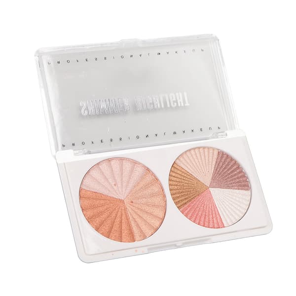 Highlighterpudder Glitter Illuminerende Blødt Bærbart Trimningsskinnende Pudder til Kvinder 0,3 oz