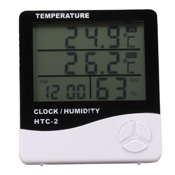 Digital termometer och hygrometer för inomhus- och utomhusbruk med hög precision och stor display 0.2 0.2 0.2