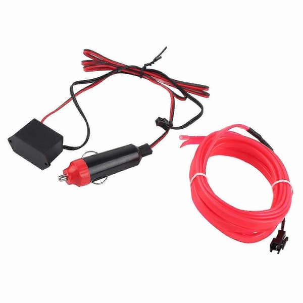 Interior Decorative Lighting Car LED EL Cold Lamp Light Strip Car Modification Parts, Pink