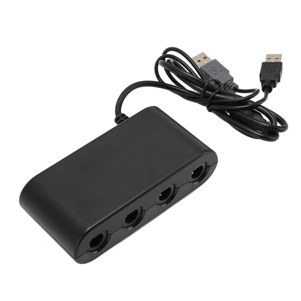 GC Controller Adapter 4 porte 3 i 1 Game Controller Adapter med Turobo-funktion til Switch til Wii U PC