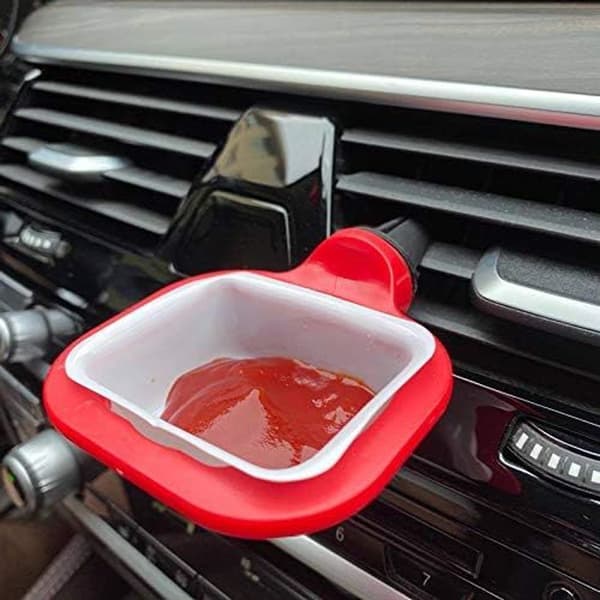 Bilsauceholder Mini Dipkop Biltilbehør Sort KLB