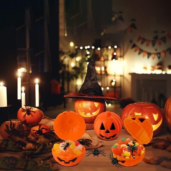 Gresskarpynt Halloween-dekorasjon høstdekorasjon liten mini (ca. 6 cm)