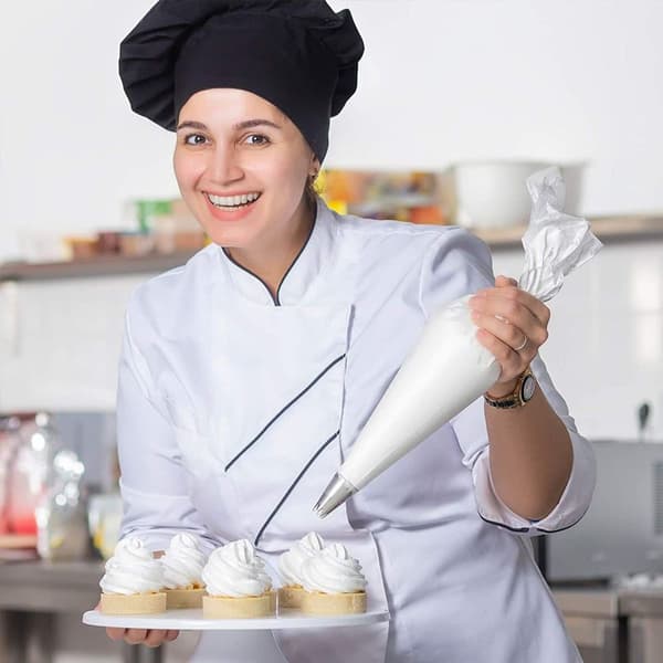 Cake Decorating Supplies for Baking with Reusable White Pastry Bag KLB