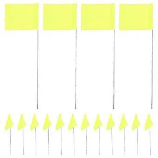 50 Pcs Irrigation Flags Lawn Garden Marking Flags Landscape Flags Construction Marker Flags