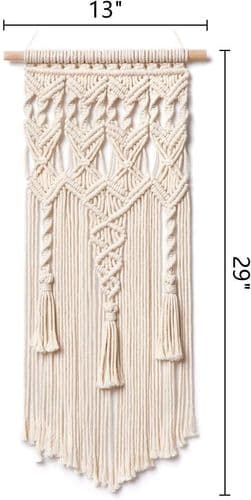 Vægtæppe Boho Dekor Chic Vævet Geometrisk Vægkunst