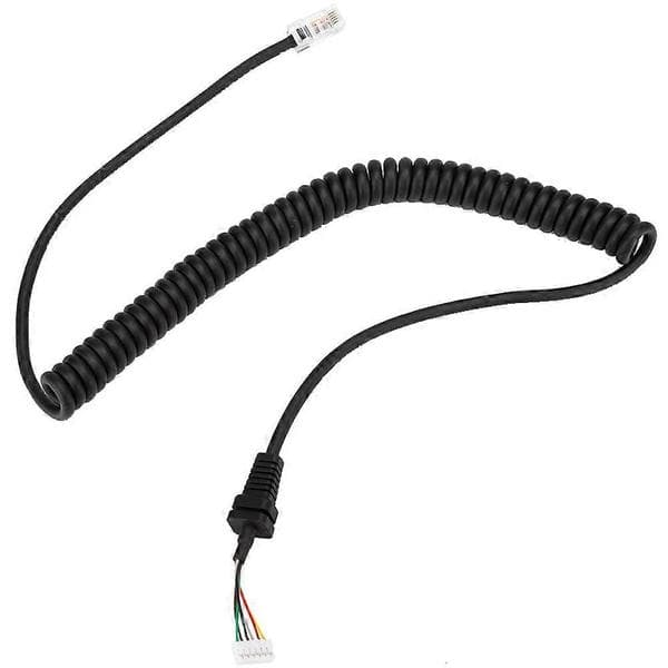 Replacement Microphone Cable for Yaesu, Compatible with Yaesu MH-36 MH-42 MH-48 Series Hand Microphones, High-Quality Spring Coiled Anti-Pull Design