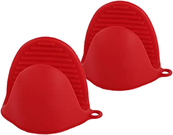 Mini Tykke Varmebestandige Silikonovnsvotter for Baking, Matlaging