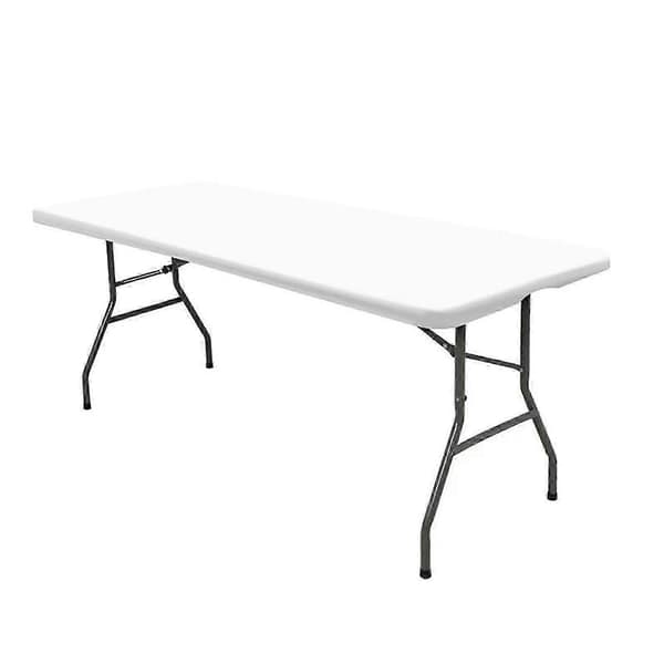 Spandex Picnic Tablecloth Elastic Table Cover For 1.2x0.8m Rectangular Table Stretchy Washable Patio Tablecloth For Outdoor Use White White