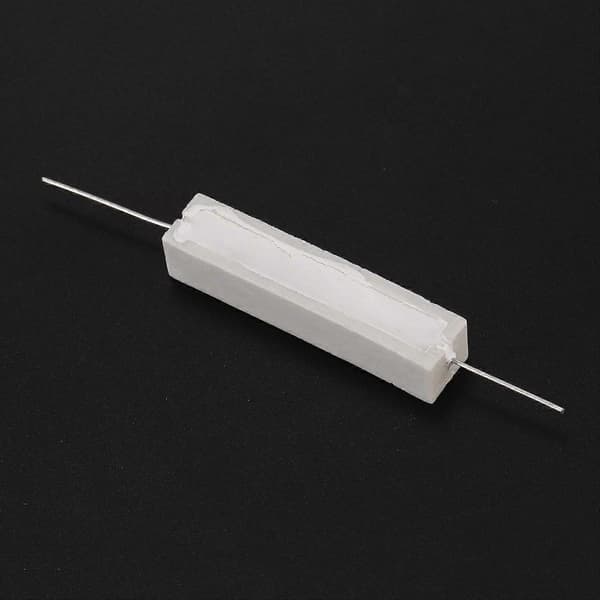5 x 330 Ohm 5% 10W Watt Trådwound Keramiske Cementmodstande Hvide