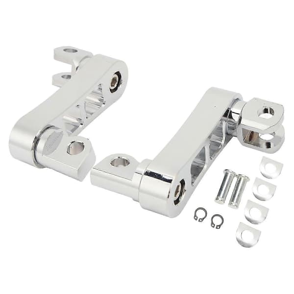Motorcycle Footpeg Highway Mount 360 Adjustable Robust Footpeg Extension Bracket for Touring Electroplated