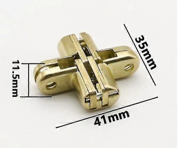 Hidden Door Hinges Cross Hinges 6 Pieces 180 Foldable Hidden Zinc Alloy Hinges