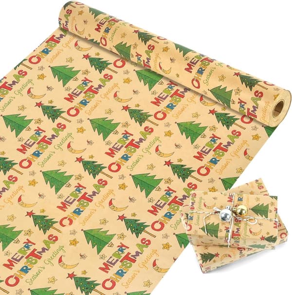 Presentpapper - Julpresentpapper - Julklappspapper - Presentpapper med figurer - 43 x 300cm - 1 Rulle