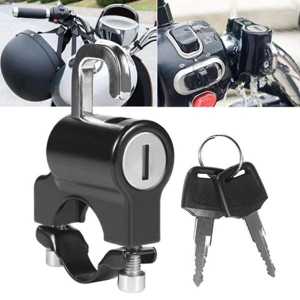 Universellt motorcykelhjälmlås för styre 7/8\" 22-28mm rör