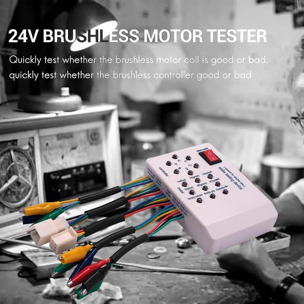 24v/36v/48v/60v/72v Elbil E-cykel Scooter Børsteløs Motorstyreenhed Tester