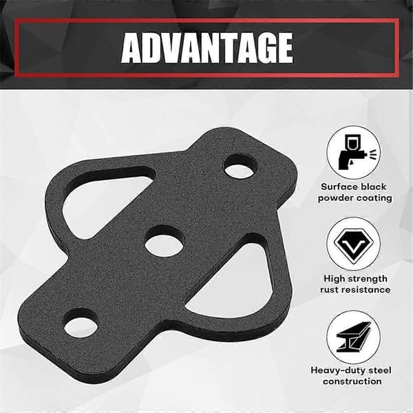 3-Way Trailer Hitch Adapter for Lawn Mowers, Three-Way ATV Hitch Accessory for Golf