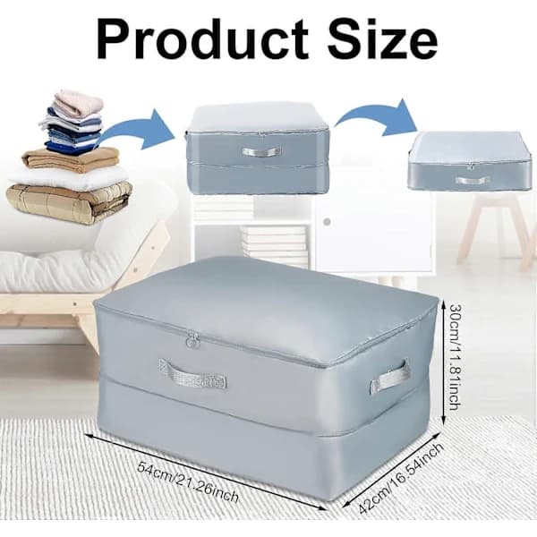 Self-Compressing Organizer, Extra Large Compression Bags with Zipper