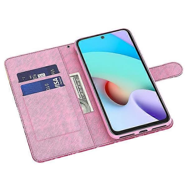 Kompatibelt för Xiaomi Redmi Note 13 4G Mobilskal 3D Mönstertryck Läder Flipfodral med Handrem