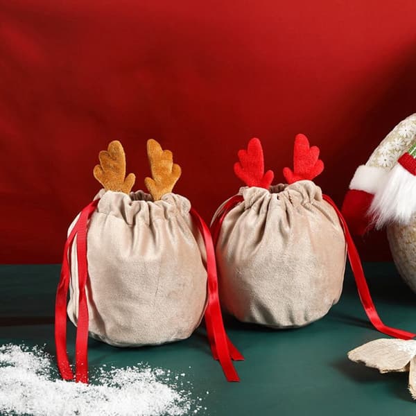 10 st Julren Godispåse Snöre Julklapp Dekorera Barnkalas Present