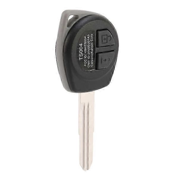 2-Button Uncut Remote Key Case For SUZUKI IGNIS ALTO Black
