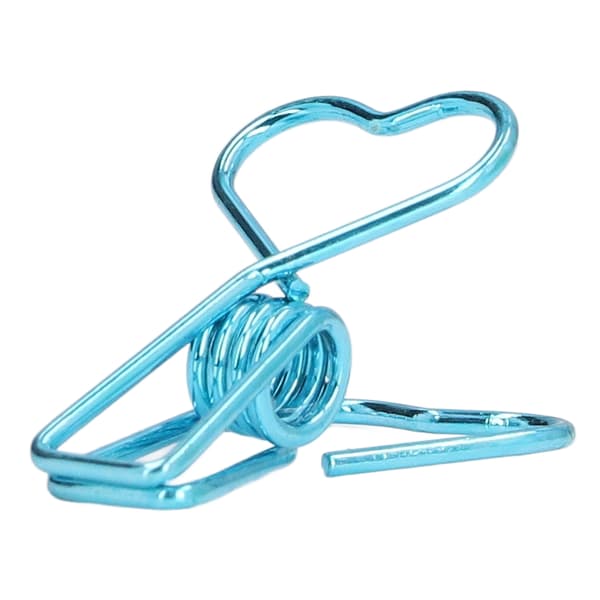20 paperclip Elegant style Durable wear-resistant stable reliable small compact storage tools for office Blue