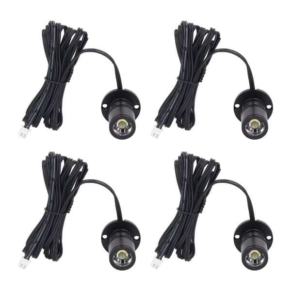 5V USB mini spotlight dæmpbar LED spotlight til udstilling af smykkeskabe veranda entré (en til fire) sort varmt lys
