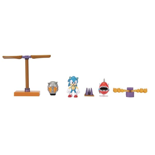 Sonic the Hedgehog Diorama Sæt 7-pak