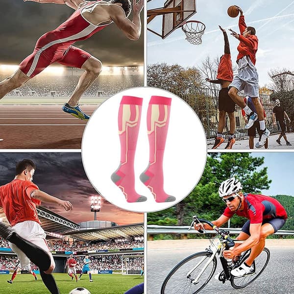 Sports kompresjonsstrømper - leggstrømper, elastiske strømper - L/XL KLB