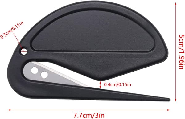 4 farver, 4 stykker brevåbnere Mini brevåbner, konvolutåbner