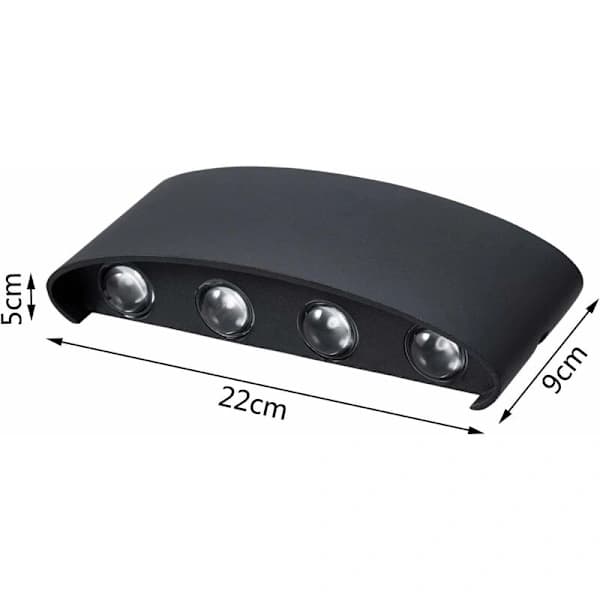 8W LED Wall Lamp Outdoor LED Indoor Waterproof 120° Beam Angle