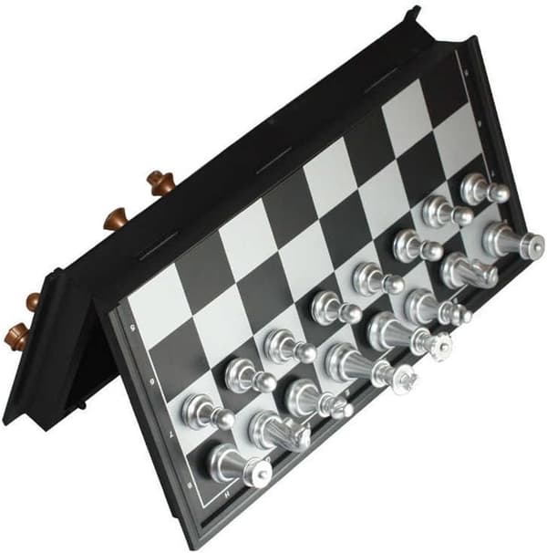 25*25 cm magnetisk sjakksett, reisesjakkspill for voksne og barn