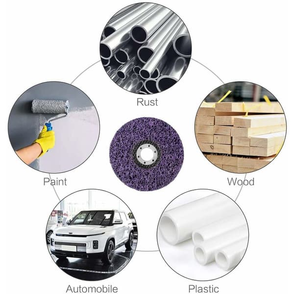 Grinding Disc for Angle Grinder 2 pcs Stainless Steel Cleaning Disc 125mm Grinding Disc for Rust Removal from Paint Angle Grinder Accessories