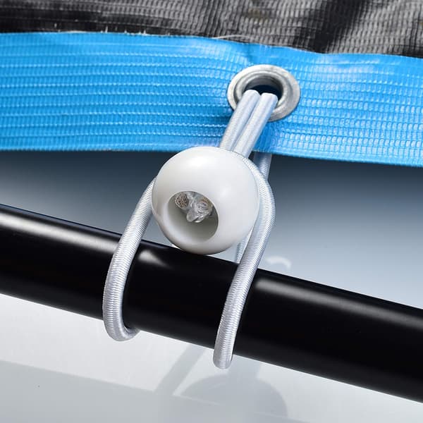 25 Professional Rubber Straps with Balls (White 195 mm)