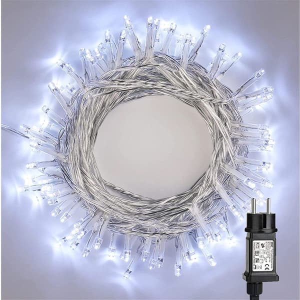PhilzOps Utendørs Julelys 20 m 200 LED Innendørs Fe-lys med Støpsel KLB