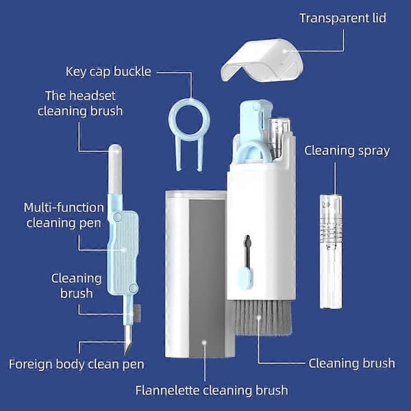 Laptop/Mobile/Phone/Screen/Keyboard Cleaning Kit, Multifunctional Portable Electronic Cleaning Kit