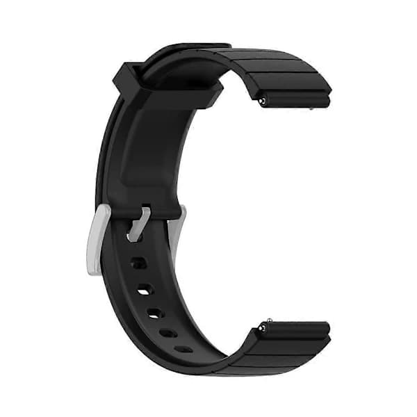 Justerbart blødt, svedafvisende og vaskbart armbånd til Mibro GS-ur - Sort