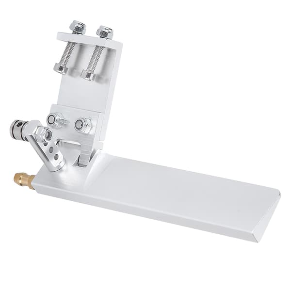 Modellfartyg Aluminiumlegering Sugvattenroder RC Båt Semi-nedsänkt Båt 95mm Silver 0.9