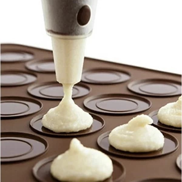 Silikone Macaron Bagemåtte / Form - 48 pladser