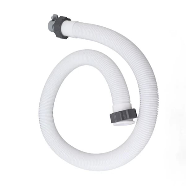 Erstatningsslange til poolpumpe - 1,5 tommer i diameter, 150 cm lang - Inkluderer 1 slangeadapter