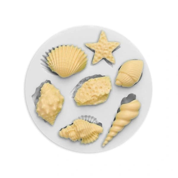 /EA/Havstema 3D Stereo Silikonmaterial Fondantform DIY Fudge Sjokoladeform