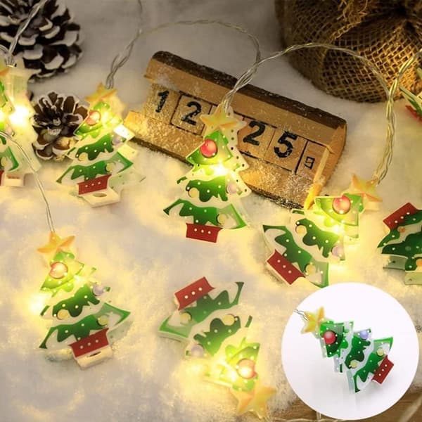Christmas Tree Lighting String Lights 1.5M: Atmospheric Christmas Decoration for Your Party KLB