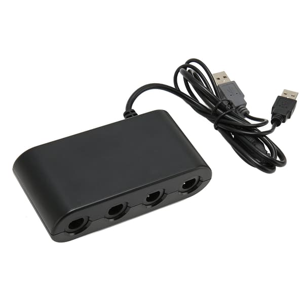 GC Controller Adapter 4 porte 3 i 1 Game Controller Adapter med Turobo-funktion til Switch til Wii U PC